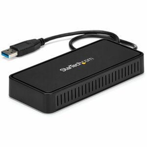 StarTech.com USB 3.0 Type A Docking Station for Notebook - Black - TAA Compliant - 2 Displays Supported - 4K - 4096 x 2160