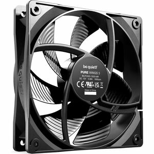 be quiet! Pure Wings 3 120mm Cooling Fan - Radiator, Gaming Console, Multimedia System, PC, Cooling System, Case - 120 mm 