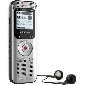 Philips VoiceTracer DVT2015 8GB Voice Recorder with Sembly Cloud Speech-to-Text Software - 8GB, Stereo Microphones, MicroS