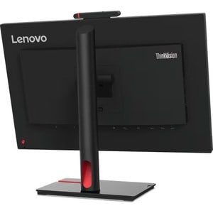 Lenovo ThinkVision T24v-30 24" Class Webcam Full HD LCD Monitor - 16:9 - Raven Black - 60.5 cm (23.8") Viewable - In-plane