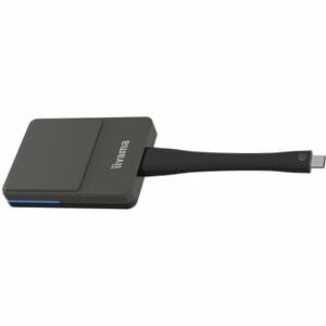iiyama WP D002C Singleband IEEE 802.11n 300 Mbit/s Wireless Presentation Gateway - Silber, Schwarz - 5 GHz - 4,50 W
