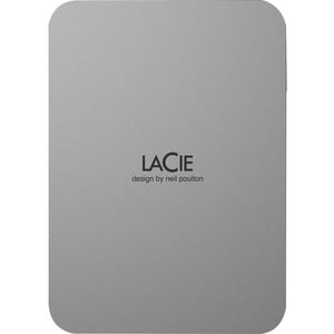 LaCie Mobile Drive Secure STLR4000400 4 TB Portable Hard Drive - 3.5" External - Space Gray - USB 3.2 (Gen 1) Type C - 720