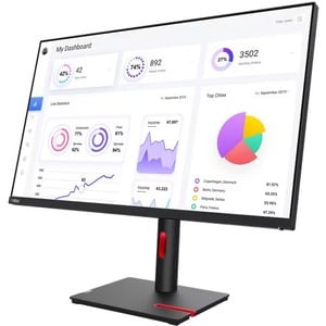 Lenovo ThinkVision T32p-30 32" Class 4K UHD LED Monitor - 16:9 - Raven Black - 80 cm (31.5") Viewable - In-plane Switching