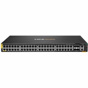 HPE CX 6200F 48G Class 4 PoE 4SFP+ 370W Switch - 48 Ports - Manageable - Gigabit Ethernet, 10 Gigabit Ethernet - 10/100/10