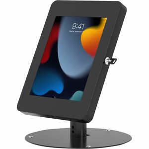 CTA Digital Hyperflex Security Kiosk Stand with Universal Security Enclosure for iPad Mini, Samsung Tab A 8, & More (Black