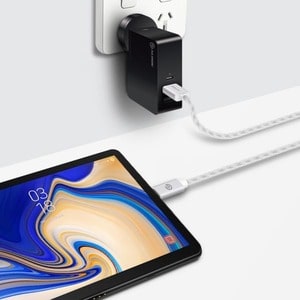 Alogic Prime 1 m (39.37") USB/USB-C Data Transfer Cable - 1 - Cable for Computer, Mobile Phone, Chromebook, Wall Outlet - 