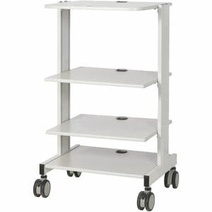 Eaton Tripp Lite Series Mobile Workstation with Adjustable Shelves, Locking Casters, TAA - 4 Shelf - 44.09 lb Capacity - 4