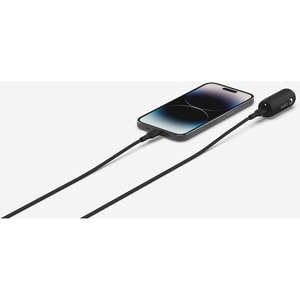 Belkin BoostCharge Auto Adapter - Universal Adapter - For iPhone, MacBook - 12 V DC Input - 3 A - Black