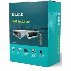 D-Link 2U Wall Mountable Rack Mount Enclosure for DVR - Grey - Toughened Glass, Steel - 8 kg Static/Stationary Weight Capa