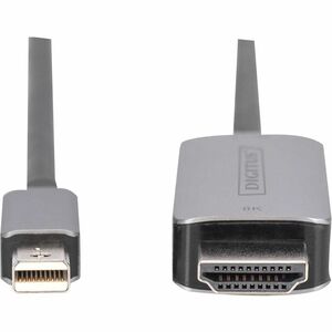 1M MINI DP TO HDMI ADAPTERCABLE 8K 60HZ. M/M ALU HOUSTING BLACK