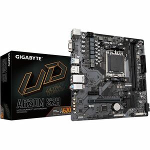 Gigabyte Ultra Durable A620M S2H Desktop Motherboard - AMD A620 Chipset - Socket AM5 - Micro ATX - Ryzen 7 Processor Suppo
