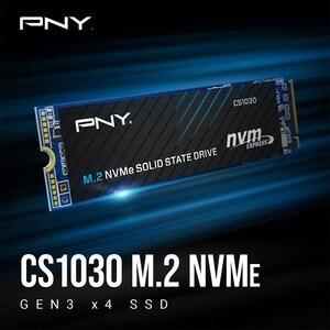 PNY CS1030 500 GB Solid State Drive - M.2 2280 Internal - PCI Express NVMe (PCI Express NVMe 3.0 x4) - Desktop PC, Noteboo