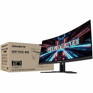 Gigabyte G27QC A 68.58 cm (27") Class WQHD Curved Screen Gaming LCD Monitor - 68.58 cm (27") Viewable - Vertical Alignment