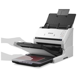 Epson DS-530 II Large Format ADF Scanner - 600 x 600 dpi Optical - 30-bit Color - 24-bit Grayscale - 35 ppm (Mono) - 35 pp