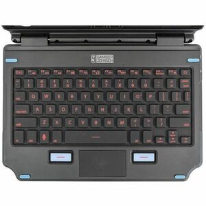 Gamber-Johnson Keyboard - Compact - Docking Connectivity - Pogo Pin Interface - TouchPad - German - Silicon Rubber Keyswit