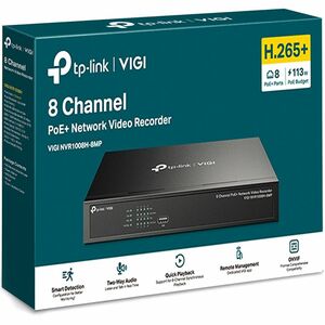TP-Link VIGI 8 Kanäle Kabel Videoüberwachungsstation - Netzwerk-Videorekorder - HDMI - 4K Aufnahme