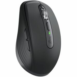 Logitech MX Anywhere 3S Mouse - Bluetooth - USB Type C - Darkfield - 6 Button(s) - Graphite Grey - Wireless - Rechargeable