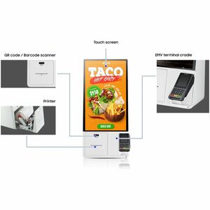 Samsung Kiosk with Windows OS - 24" (609.60 mm) - Advanced Super Dimension Switch ( ADS ) - Touchscreen - 16 Hours/ 7 Days