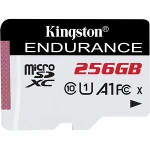Kingston High Endurance 256 GB Class 10/UHS-I (U1) microSDXC - 1 - 95 MB/s Read - 45 MB/s Write - 3 Year Warranty