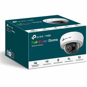 TP-Link VIGI C250 5 Megapixel Netzwerkkamera - Farbe - 1 - Kuppel - Weiß, Schwarz - 30 m Farbe Nachtsicht - H.265+, H.265,