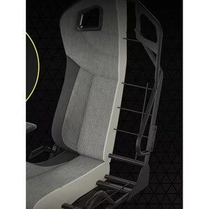 Sillón de Juego Corsair T3 RUSH - Material/Tejido, Nilón, Espuma de memoria - Carbón, Gris