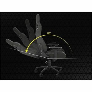 Sillón de Juego Corsair T3 RUSH - Material/Tejido, Nilón, Espuma de memoria, Acero - Carbón