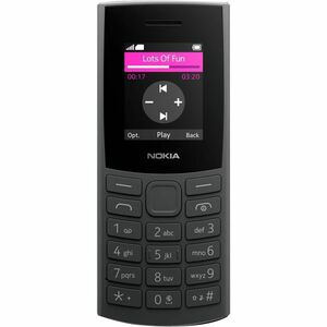 Nokia 105 4G Feature Phone - 1.8" TFT LCD QQVGA 120 x 160 - 4G - Charcoal - Bar - 2.0 SIM Support - Unlocked SIM-free - 14