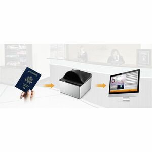 Plustek SecureScan X150 Sheetfed Scanner - 24-bit Color - Color Scan - Passport, ID Card - USB
