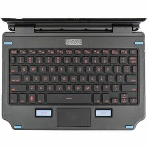 Gamber-Johnson Teclado - Ancoragem Conectividade - Pogo Pin Interface - TouchPad - Alemão - Borracha de silicone Interrupt