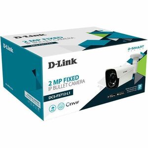 D-Link DCS-F5712-L1 2 Megapixel Outdoor Full HD Network Camera - Colour - Bullet - 30 m (1181.10") Infrared/Color Night Vi