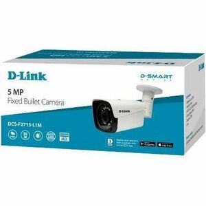 D-Link DCS-F2715-L1M 5 Megapixel Indoor/Outdoor Surveillance Camera - Bullet - 30 m (1181.10") Infrared Night Vision - 259