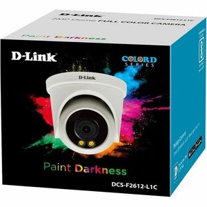 D-Link DCS-F2612-L1C 2 Megapixel Full HD Surveillance Camera - Colour - Dome - 20 m (787.40") Infrared/Color Night Vision 