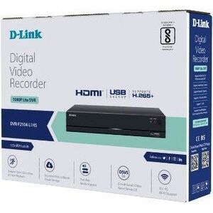 D-Link DVR-F2104-L2 4 Channel Wired Video Surveillance Station - Digital Video Recorder - HDMI - Full HD Recording