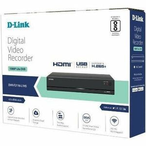 D-Link Lite DVR-F2116-L2 16 Channel Wired Video Surveillance Station - Digital Video Recorder - HDMI - 4K Recording