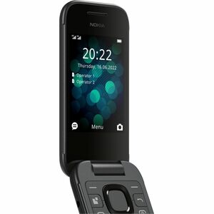 Nokia 2660 Flip 128 MB Feature Phone - 2.8" Flexible Folding Screen TFT LCD QVGA 240 x 320 - Cortex A71 GHz - 48 MB RAM - 