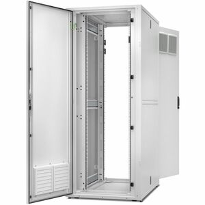 APC by Schneider Electric NetShelter RX 42U Enclosed Cabinet Rack Cabinet for IT Equipment - White - 1361 kg Maximum Weigh