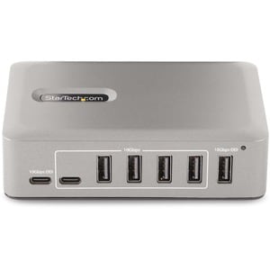 StarTech.com USB-Hub - USB 3.2 (Gen. 2) Typ C - Desktop - Grau - UASP-Support - 10 Total USB Port(s) - PC