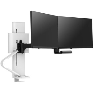 Ergotron TRACE Clamp Mount for Monitor - White - 2 Display(s) Supported - 66 cm to 68.6 cm (27") Screen Support - 9.75 kg 