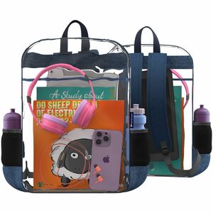 Extreme Clear Backpack w/1 Compartment (See-Through Backpack) - Vinyl Body - Shoulder Strap, Handle