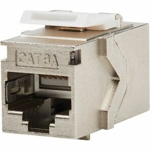 Tripp Lite series Cat6a Shielded Snap-In Coupler (RJ45 F/F), TAA - 1 x RJ-45 Keystone Female - 1 x RJ-45 Keystone Female -