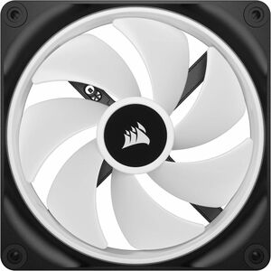 Corsair iCUE QX140 Cooling Fan - 2 x Fan(s) - 82.50 CFM Maximum Airflow - 2000 rpm - Magnetic Dome Bearing - RGB LED - Bla