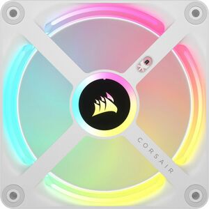 Corsair iCUE LINK QX120 RGB 120mm PWM PC Fan Expansion Kit - White - 1 x Fan(s) - 63.10 CFM Maximum Airflow - 2400 rpm - M