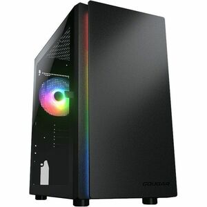 COUGAR Gabinete para computadora gamer - Mini ITX, Micro ATX Placa base admitida - Minitorre - Vidrio templado - Negro - 5