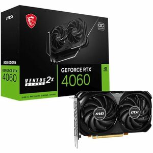 MSI NVIDIA GeForce RTX 4060 Graphic Card - 8 GB GDDR6 - 7680 x 4320 - 2.51 GHz Boost Clock - 128 bit Bus Width - PCI Expre