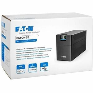 Eaton 5E1600UD Line-interactive UPS - 1.60 kVA/900 W - Tower - AVR - 2 Minute Stand-by - 230 V AC Input - 195 V AC, 230 V 