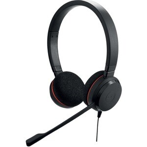Auriculares Jabra EVOLVE 20 Cableado Sobre la cabeza Estéreo - Negro - Binaural - Supra-aural - 32Ohm - 150Hz a 7kHz - 95c
