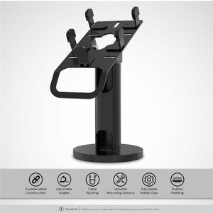 CTA Universal Card Reader Rotating Terminal Stand - 8.5" Height x 3.9" Width x 3.9" Depth - Metal