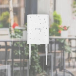 ZYXEL NWA55AXE Dual Band IEEE 802.11 a/b/g/n/ac/ax 1.73 Gbit/s Wireless Access Point - Outdoor - 2.40 GHz, 5 GHz - 2 x Ext