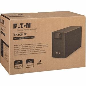 Eaton 5E700D Line-interactive UPS - 700 VA/360 W - Tower - AVR - 2 Minute Stand-by - 230 V AC Input - 195 V AC, 257 V AC, 