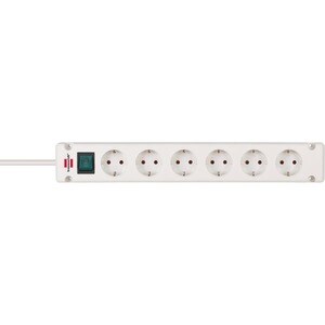 Brennenstuhl Steckdosenleiste - Winkelsteckverbinder - 3 m Kabel - Wandmontierbar - Weiß